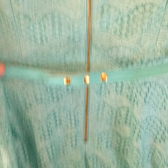 Lace Dress. Aqua Mint color. - Picture 9 of 13